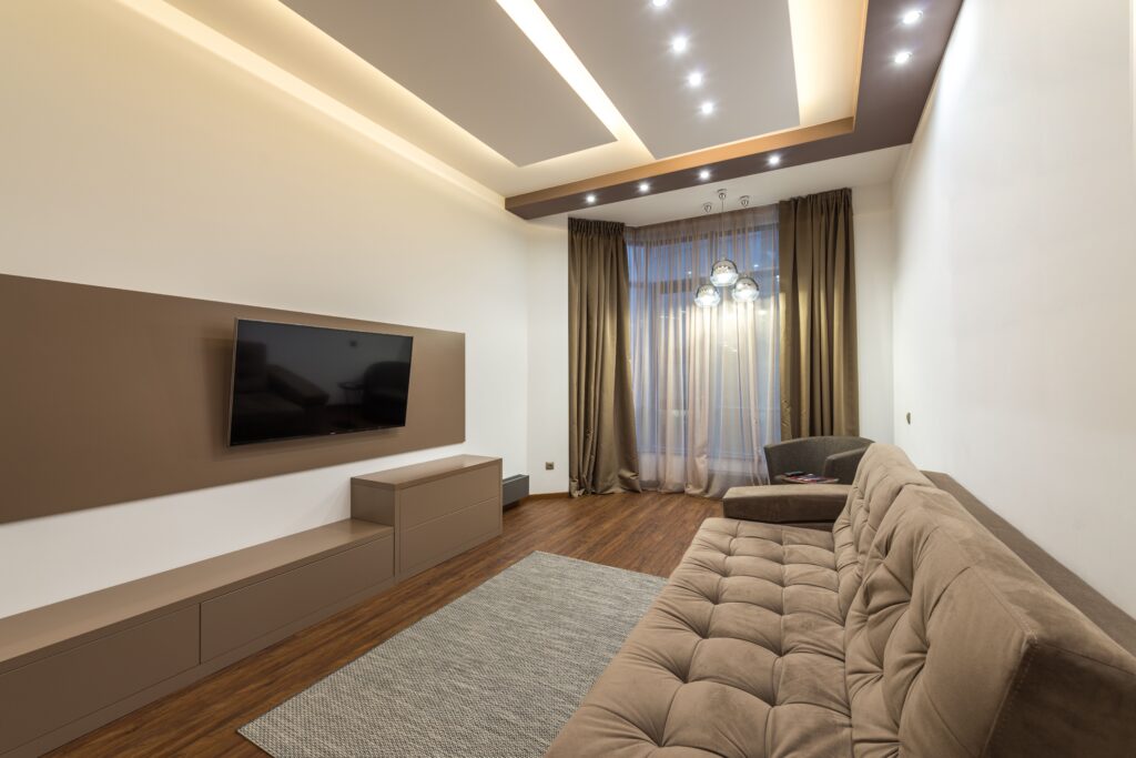 Elegant living room interior with premium furniture in Jaipur